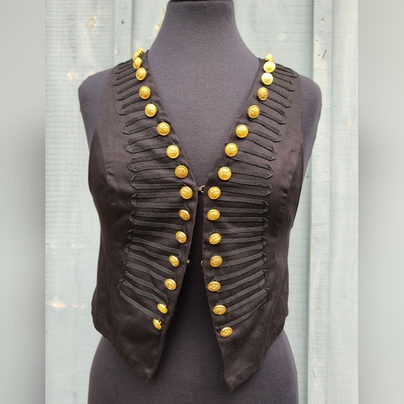 Primark Atmosphere Military Style Black Vest New With Tags Size UK 10 - Picture 2 of 10